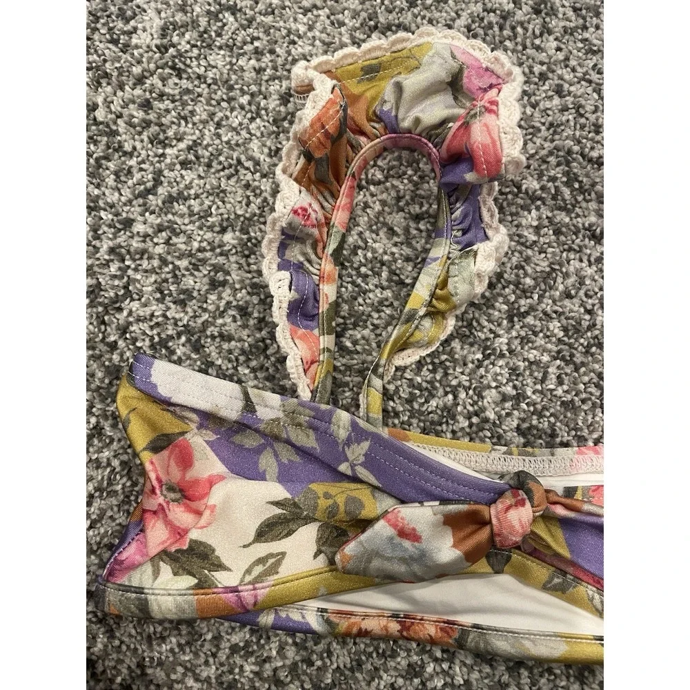 Zimmermann Kids Girls Youth Floral Bikini Top Size 8